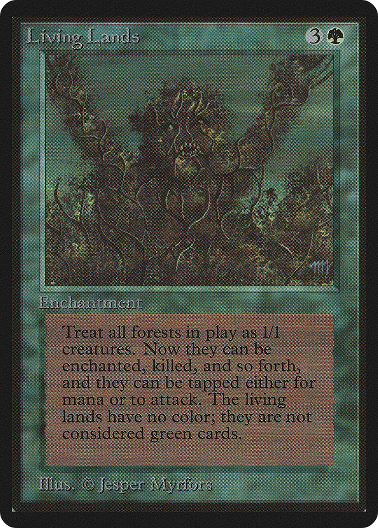 Living Lands (LEB-210) [Oldschool] Limited Edition Beta MTG Single Wizards of the Coast