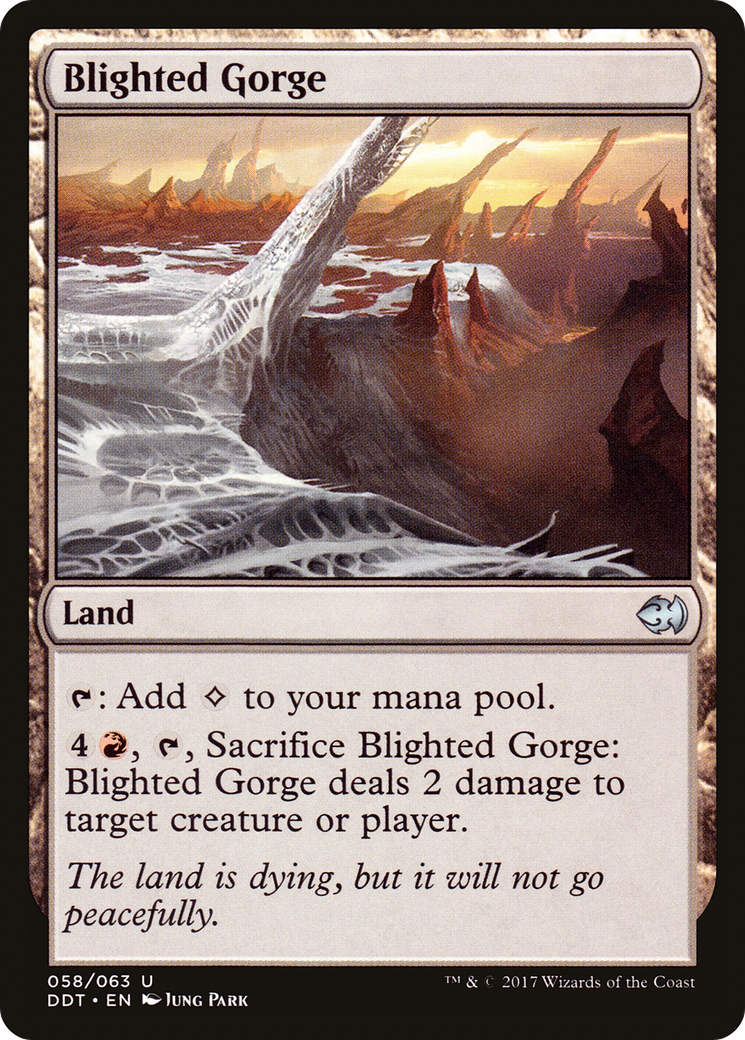Blighted Gorge (DDT-058) [Misc] Duel Decks: Merfolk vs. Goblins MTG Single Wizards of the Coast