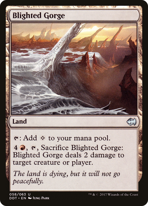 Blighted Gorge (DDT-058) [Misc] Duel Decks: Merfolk vs. Goblins MTG Single Wizards of the Coast