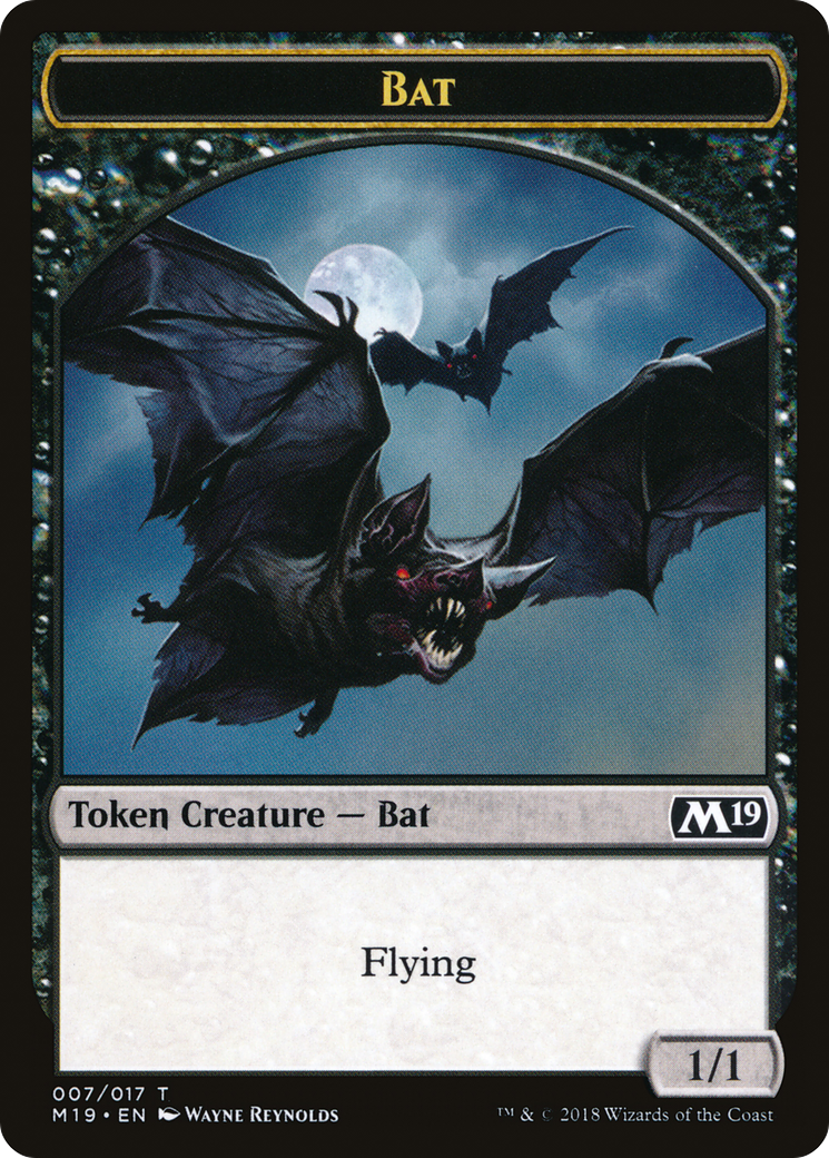 Bat (M19-007) [Tokens] Core Set 2019 Tokens MTG Single Wizards of the Coast