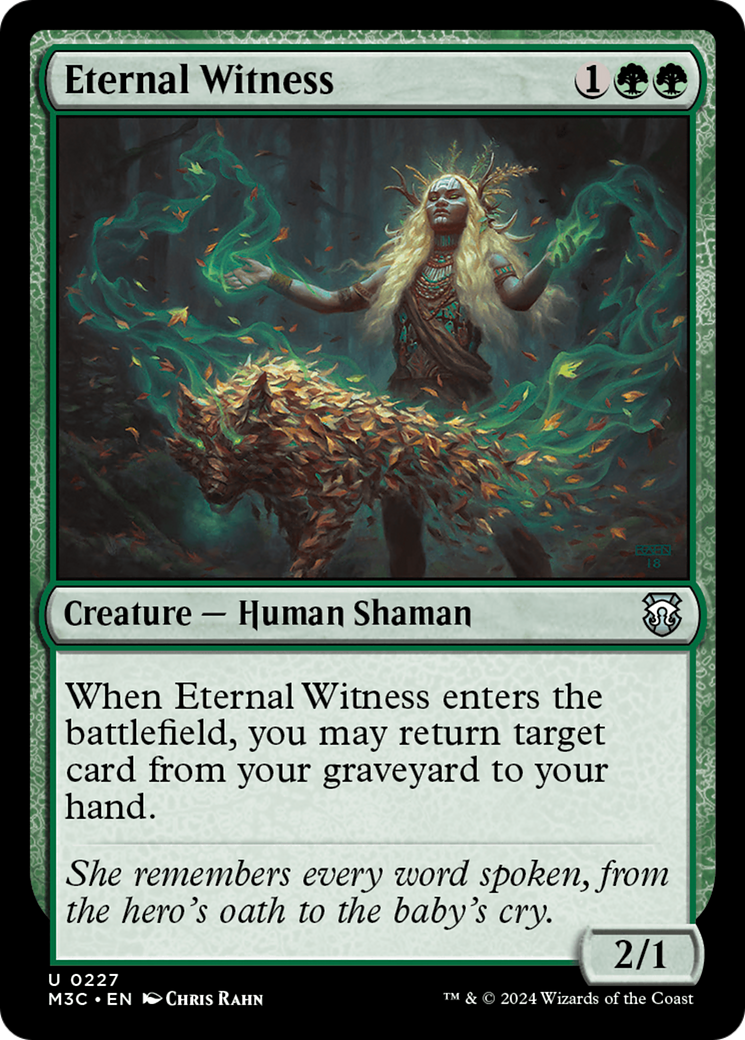 Eternal Witness (M3C-227) [Modern Horizons 3 Commander] MTG Single Wizards of the Coast