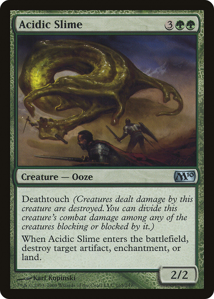 Acidic Slime (M10-165) [Magic 2010] MTG Single Wizards of the Coast