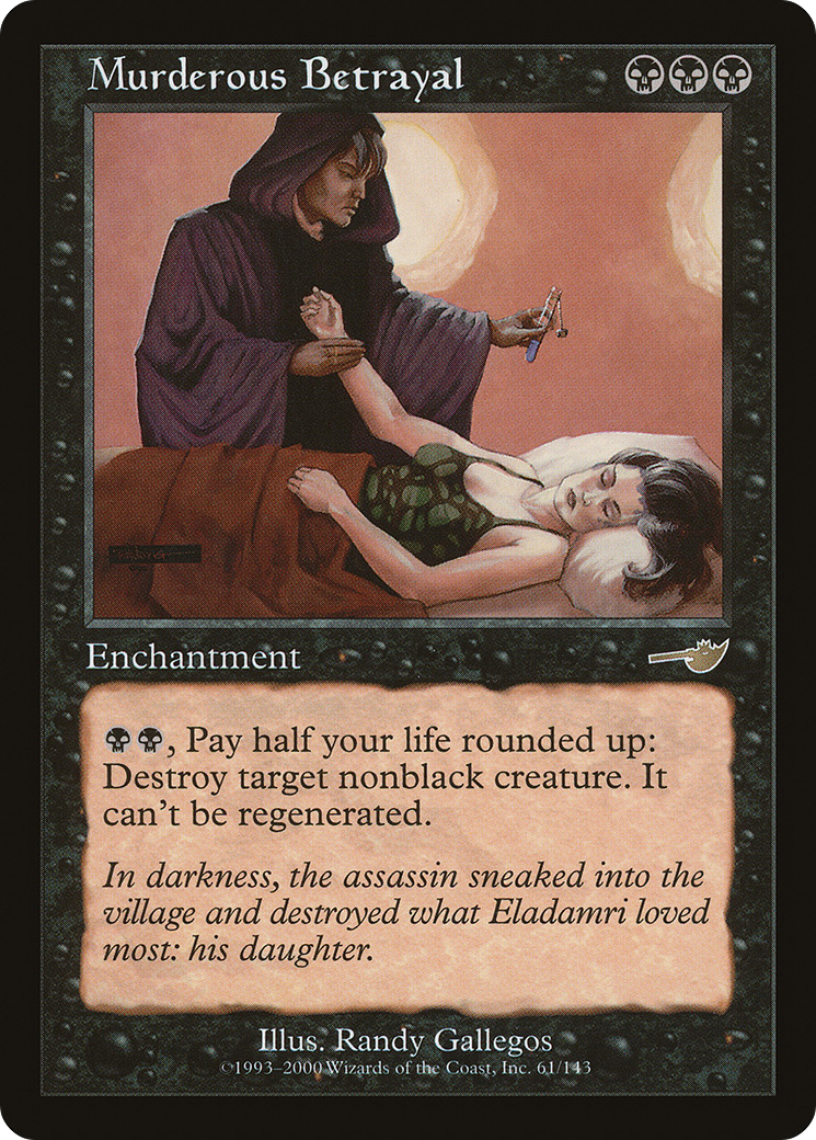 Murderous Betrayal (NMS-061) [Nemesis] MTG Single Wizards of the Coast