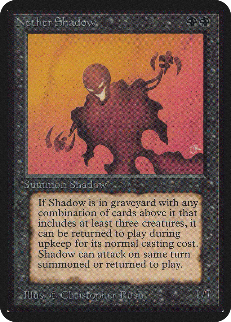 Nether Shadow (LEA-116) [Oldschool] Limited Edition Alpha MTG Single Wizards of the Coast