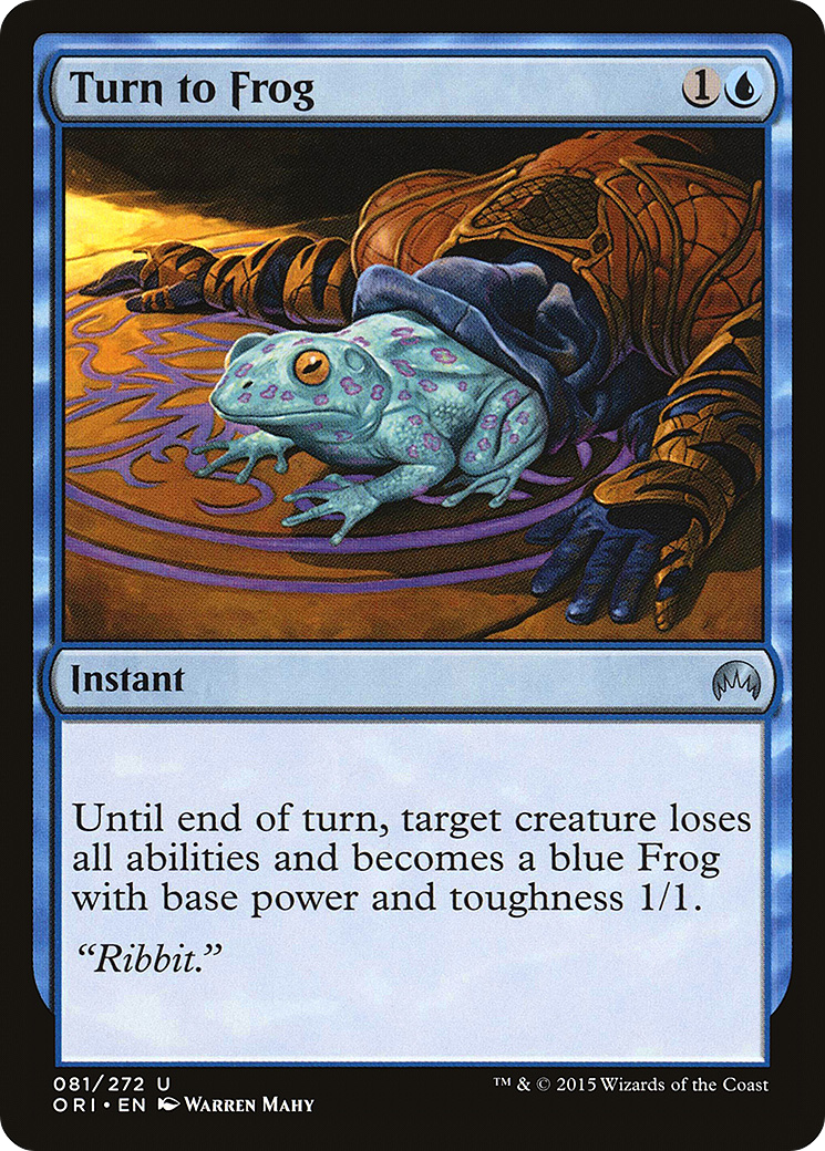 Turn to Frog (ORI-081) [Magic Origins] Foil MTG Single Wizards of the Coast
