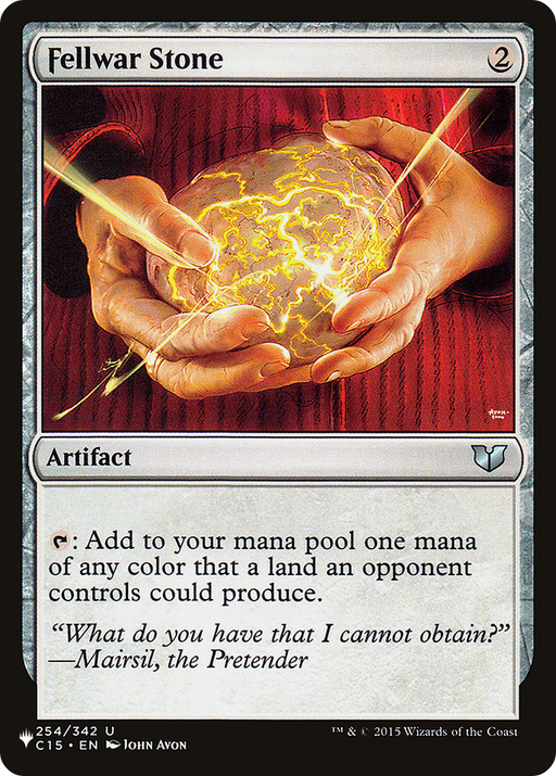 Fellwar Stone (C15) (LIST-254/342) [Mystery Booster] The List MTG Single Wizards of the Coast