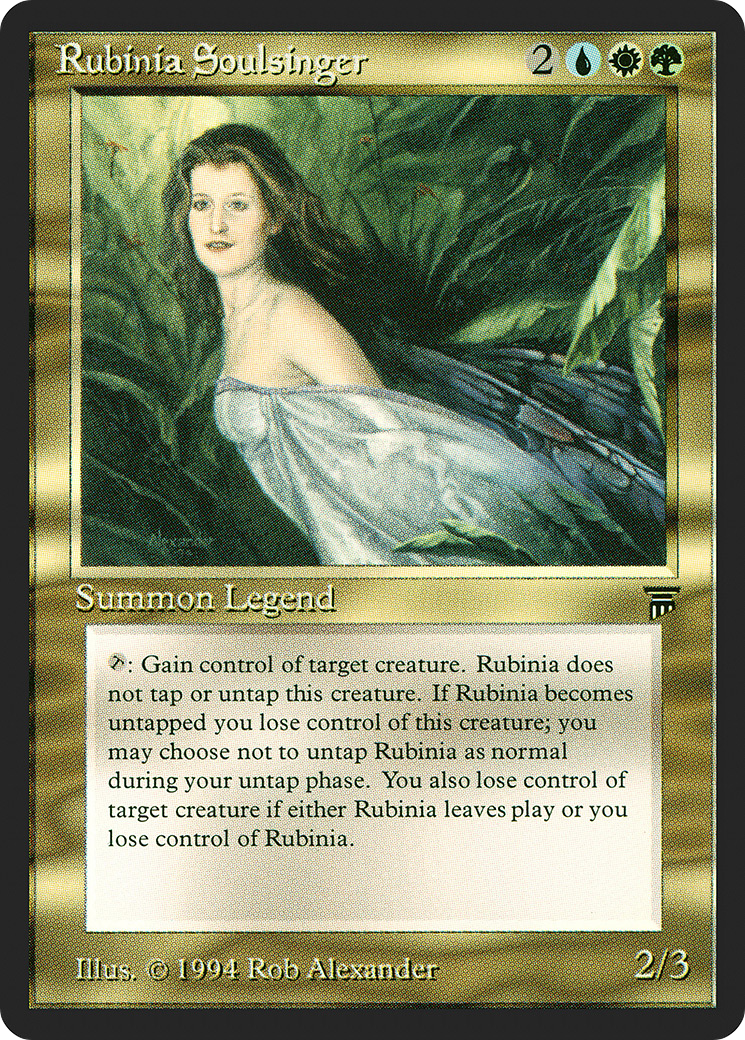 Rubinia Soulsinger (LEG-) [Oldschool] Legends MTG Single Wizards of the Coast