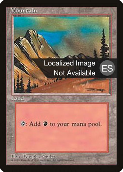 Mountain (4BB-375) [Fourth Edition Foreign Black Border] MTG Single Wizards of the Coast