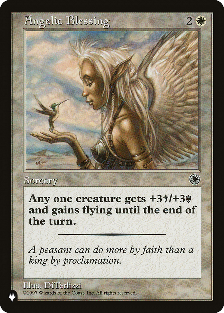 Angelic Blessing (LIST-POR-2) [Mystery Booster] The List MTG Single Wizards of the Coast