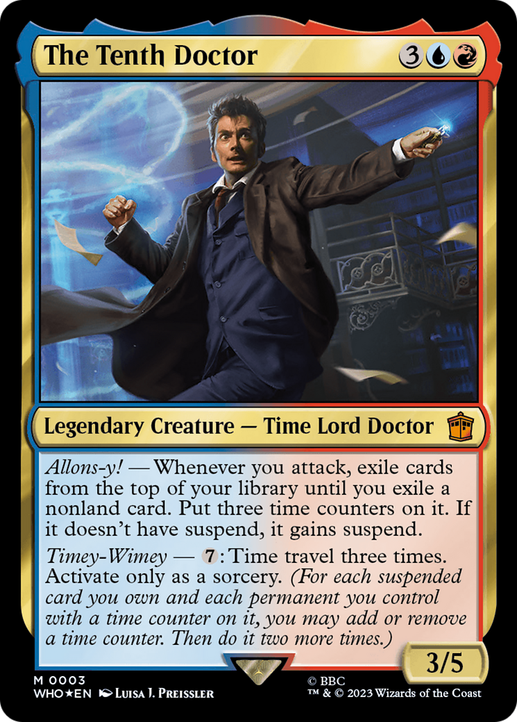 The Tenth Doctor (WHO-003) [Doctor Who] Foil MTG Single Wizards of the Coast