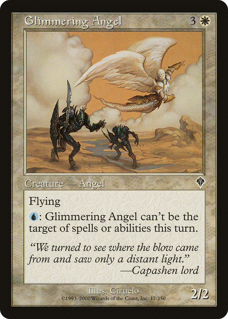 Glimmering Angel (INV-017) [Invasion] Foil MTG Single Wizards of the Coast