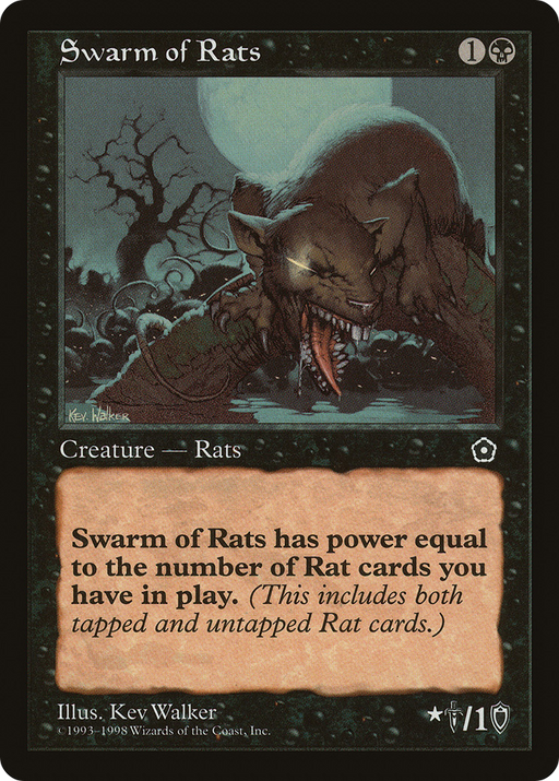 Swarm of Rats (P02-089) [Misc] Portal Second Age MTG Single Wizards of the Coast