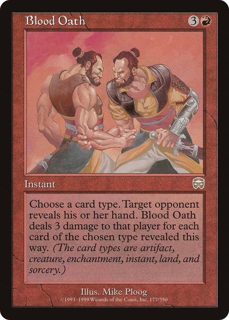 Blood Oath (MMQ-177) [Mercadian Masques] Foil MTG Single Wizards of the Coast