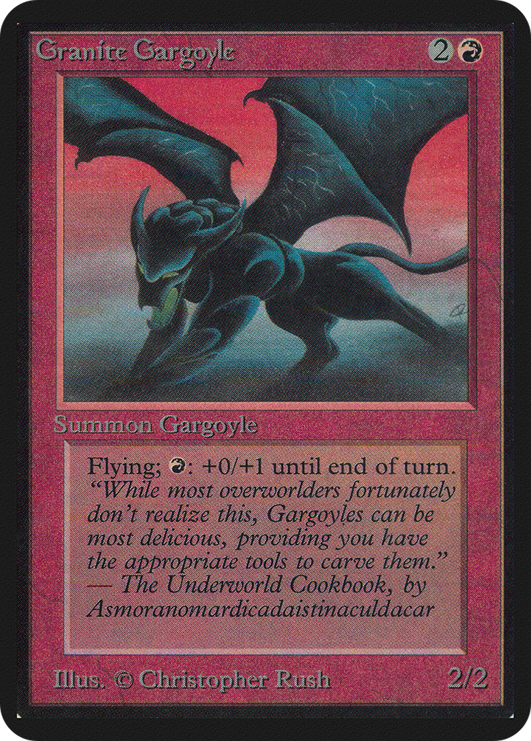 Granite Gargoyle (LEA-155) [Oldschool] Limited Edition Alpha MTG Single Wizards of the Coast