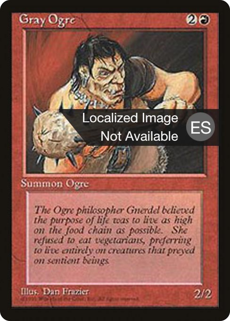 Gray Ogre (4BB-200) [Fourth Edition Foreign Black Border] MTG Single Wizards of the Coast