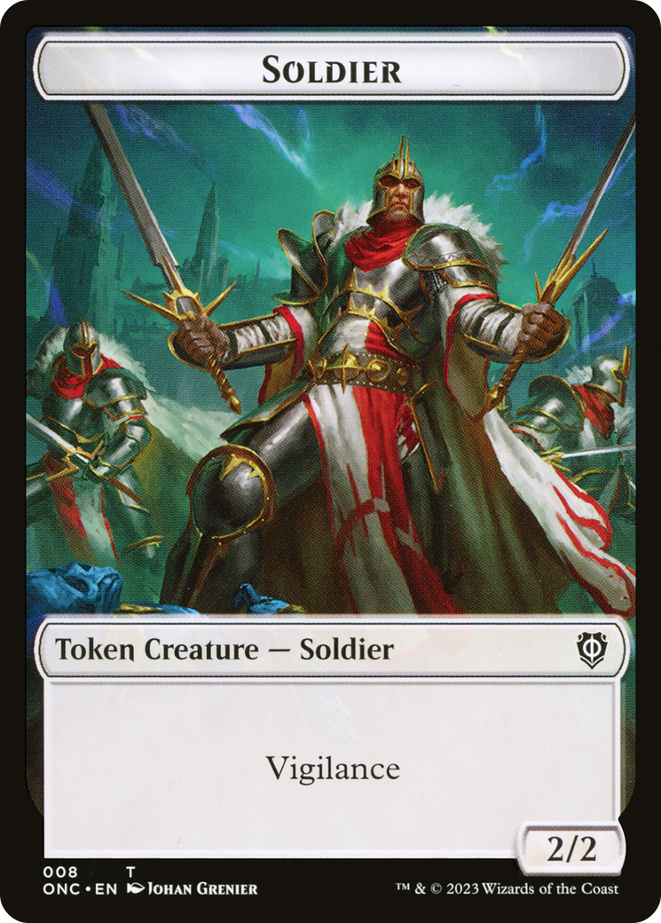 Soldier (TONC-008) [Tokens] Phyrexia: All Will Be One Commander Tokens MTG Single Wizards of the Coast