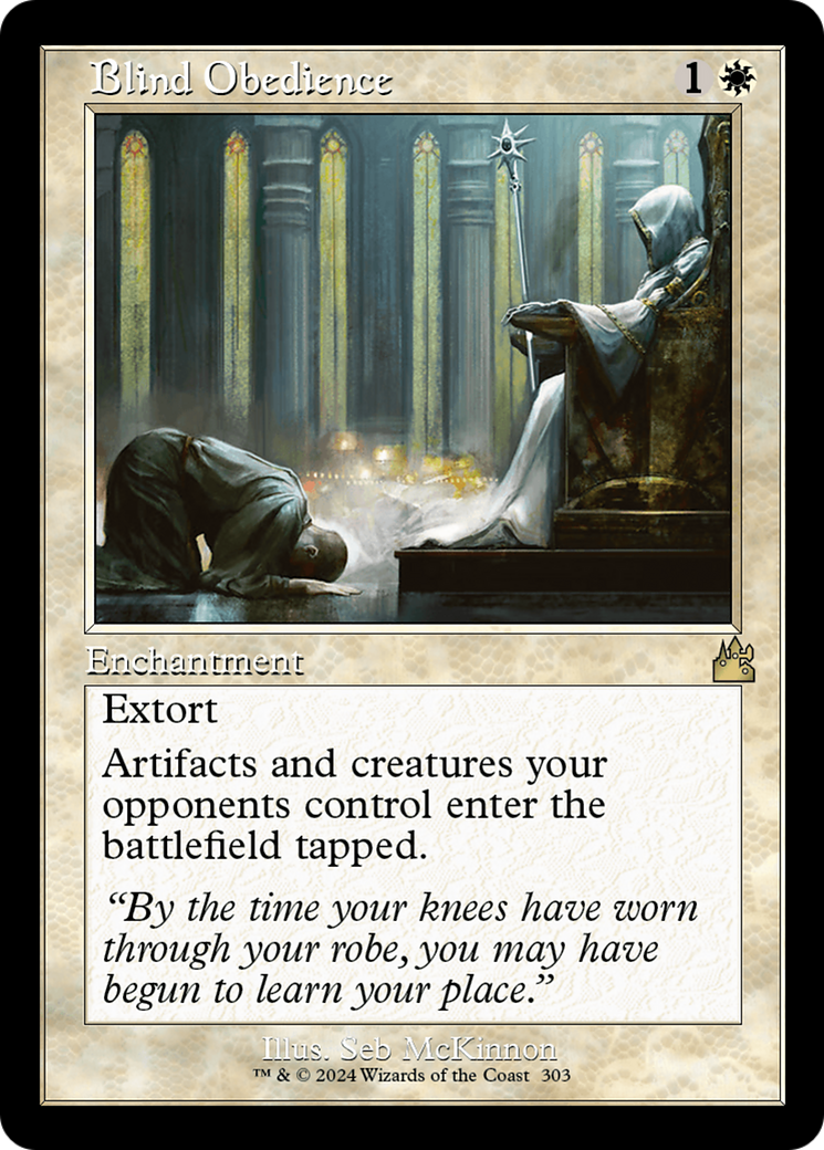 Blind Obedience (RVR-303) [Ravnica Remastered] MTG Single Wizards of the Coast