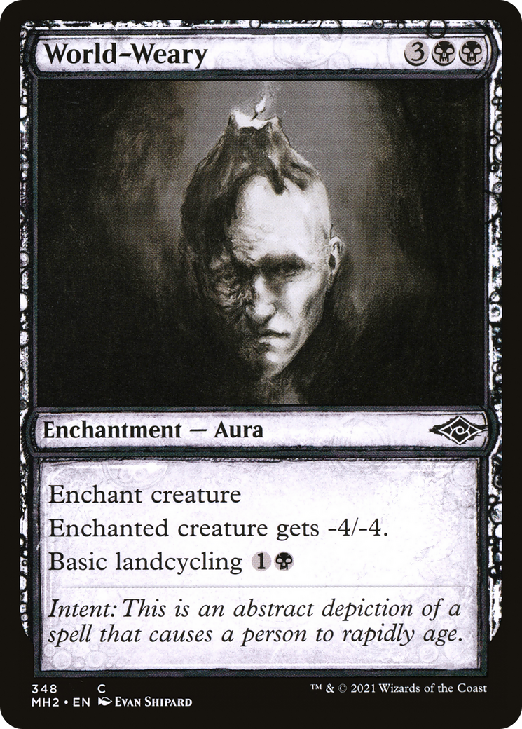 World-Weary (MH2-348) [Modern Horizons 2] (Showcase) MTG Single Modern Horizons 2