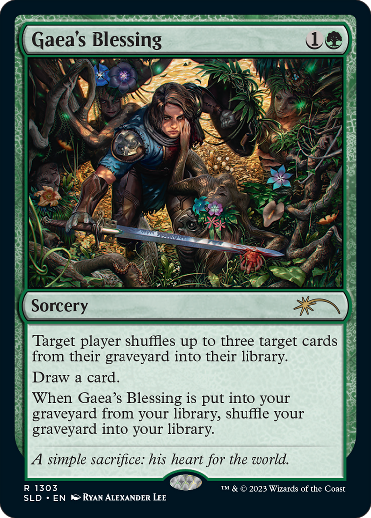 Gaea's Blessing (SLD-1303) [Secret Lair] Drop Foil MTG Single Wizards of the Coast