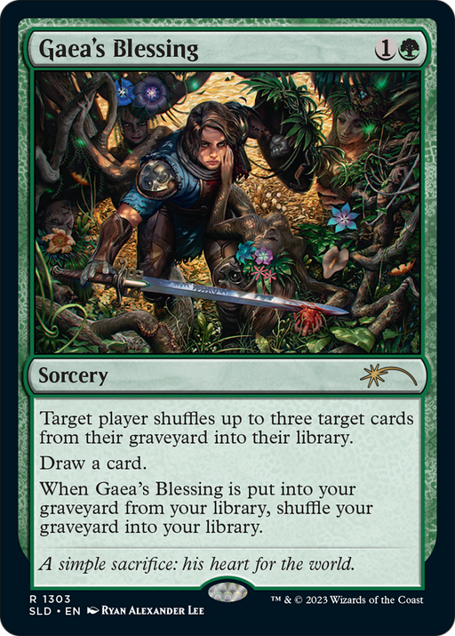 Gaea's Blessing (SLD-1303) [Secret Lair] Drop Foil MTG Single Wizards of the Coast