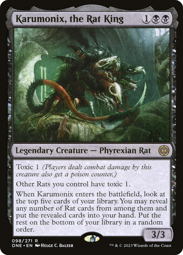 Karumonix, the Rat King (ONE-098) [Phyrexia: All Will Be One] MTG Single Wizards of the Coast