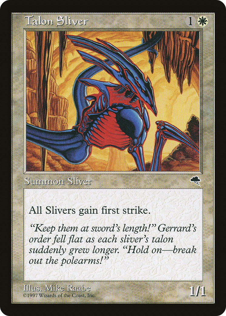 Talon Sliver (TMP-050) [Tempest] MTG Single Wizards of the Coast