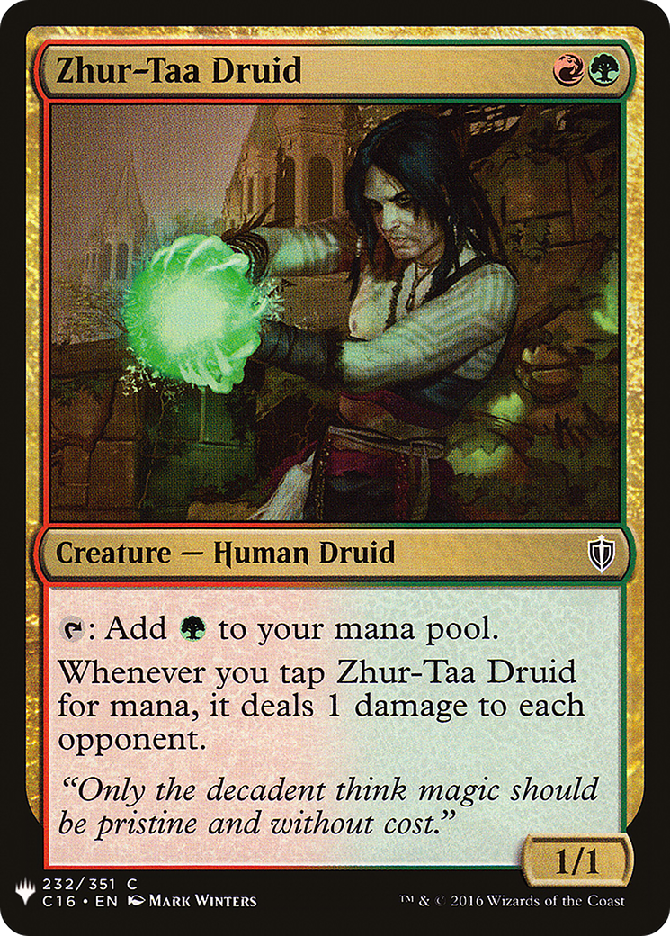 Zhur-Taa Druid (LIST-C16-232) [Mystery Booster] The List MTG Single Wizards of the Coast