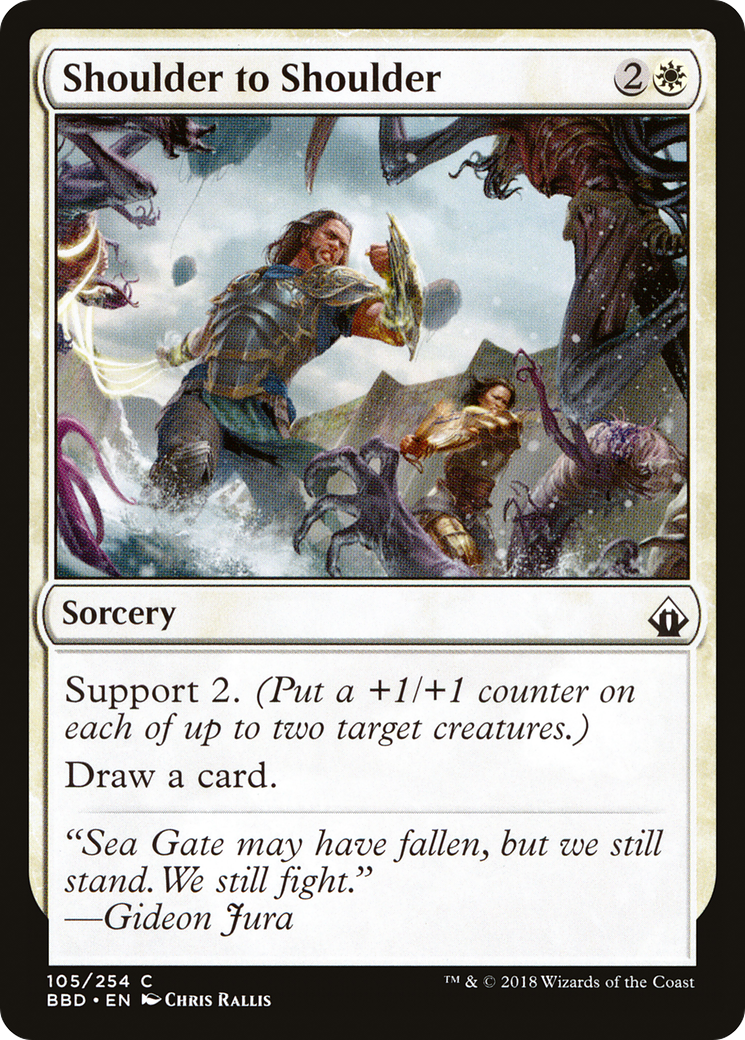 Shoulder to Shoulder (BBD-105) [Battlebond] MTG Single Wizards of the Coast