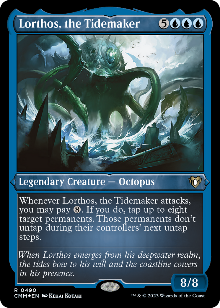 Lorthos, the Tidemaker (CMM-490) [Commander Masters] Etched Foil MTG Single Wizards of the Coast