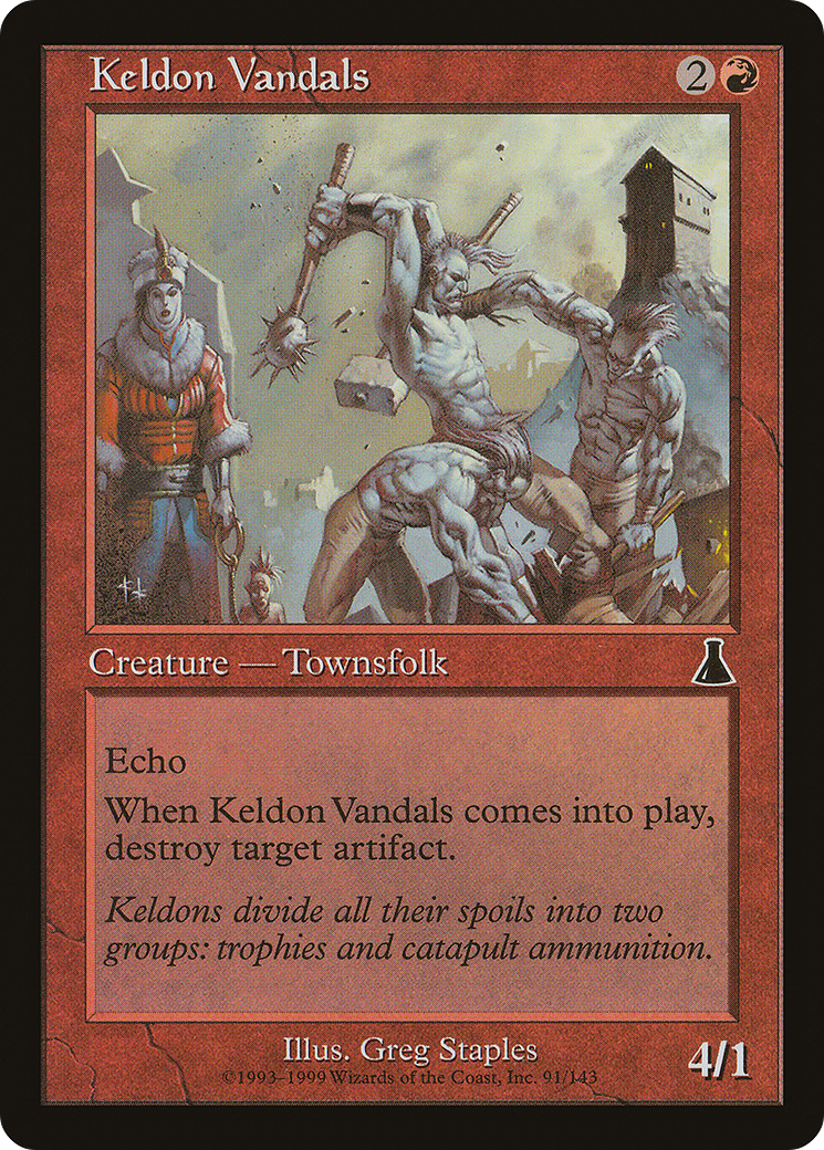 Keldon Vandals (UDS-091) [Urza's Destiny] Foil MTG Single Wizards of the Coast