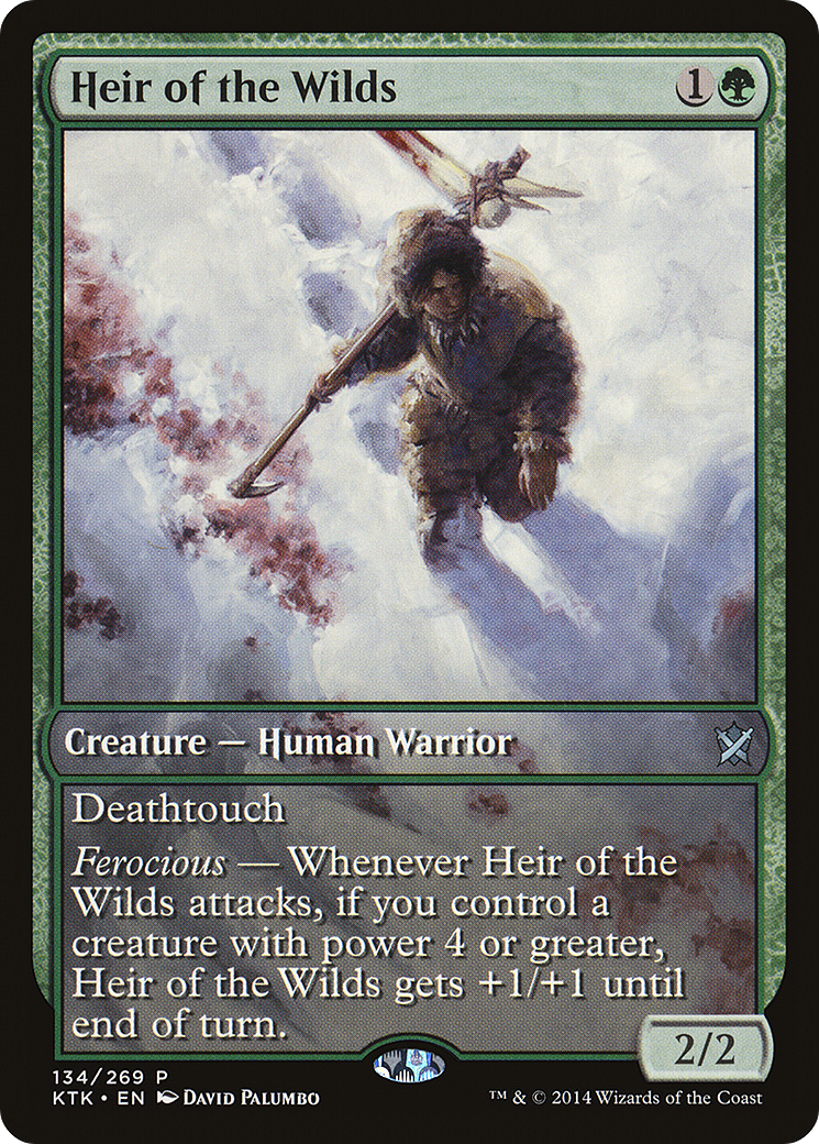 Heir of the Wilds (GAME-134) [Khans of Tarkir Promos] MTG Single Wizards of the Coast