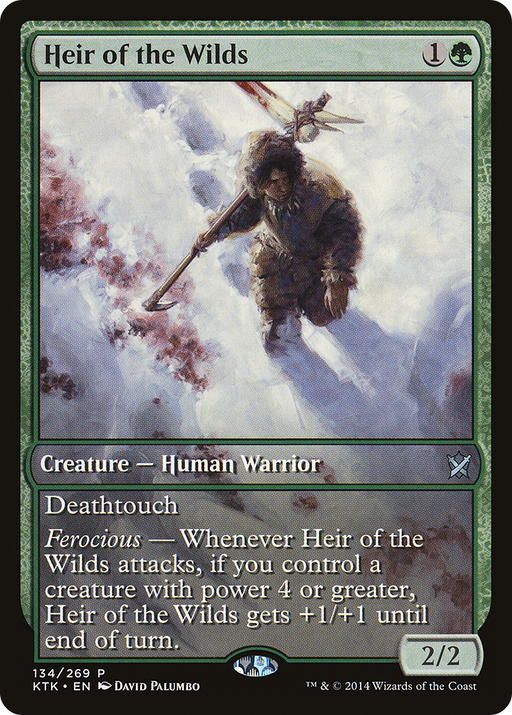 Heir of the Wilds (GAME-134) [Khans of Tarkir Promos] MTG Single Wizards of the Coast