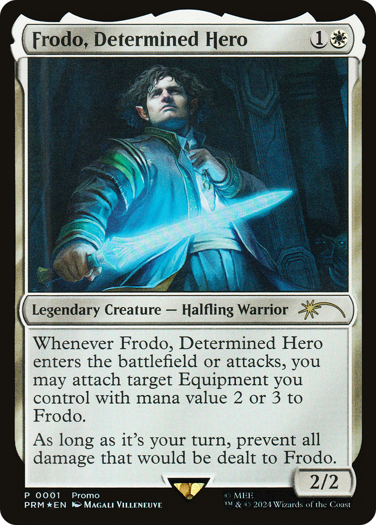 Frodo, Determined Hero (UMP-001) [Tales of Middle-earth Deluxe Commander Kit] Foil MTG Single Wizards of the Coast