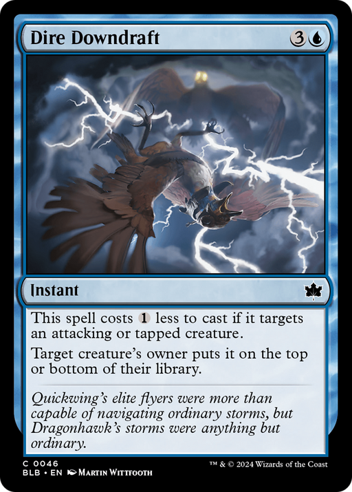Dire Downdraft (BLB-046) [Bloomburrow] Foil MTG Single Wizards of the Coast