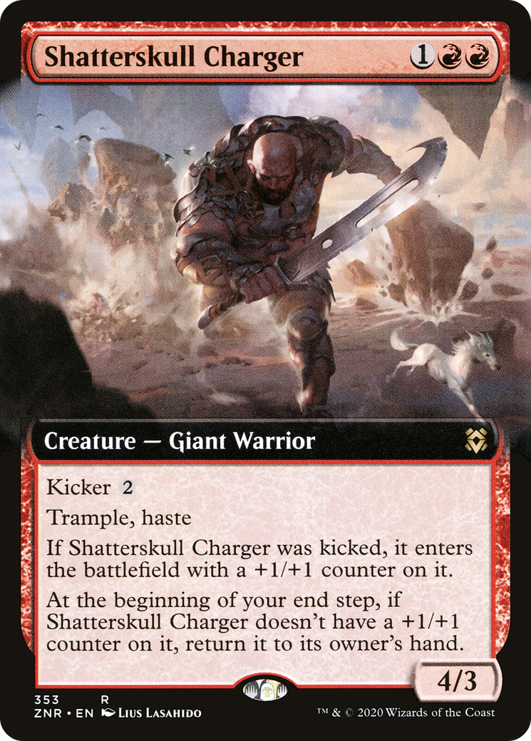 Shatterskull Charger (ZNR-353) [Zendikar Rising] (Extended Art) Foil MTG Single Wizards of the Coast