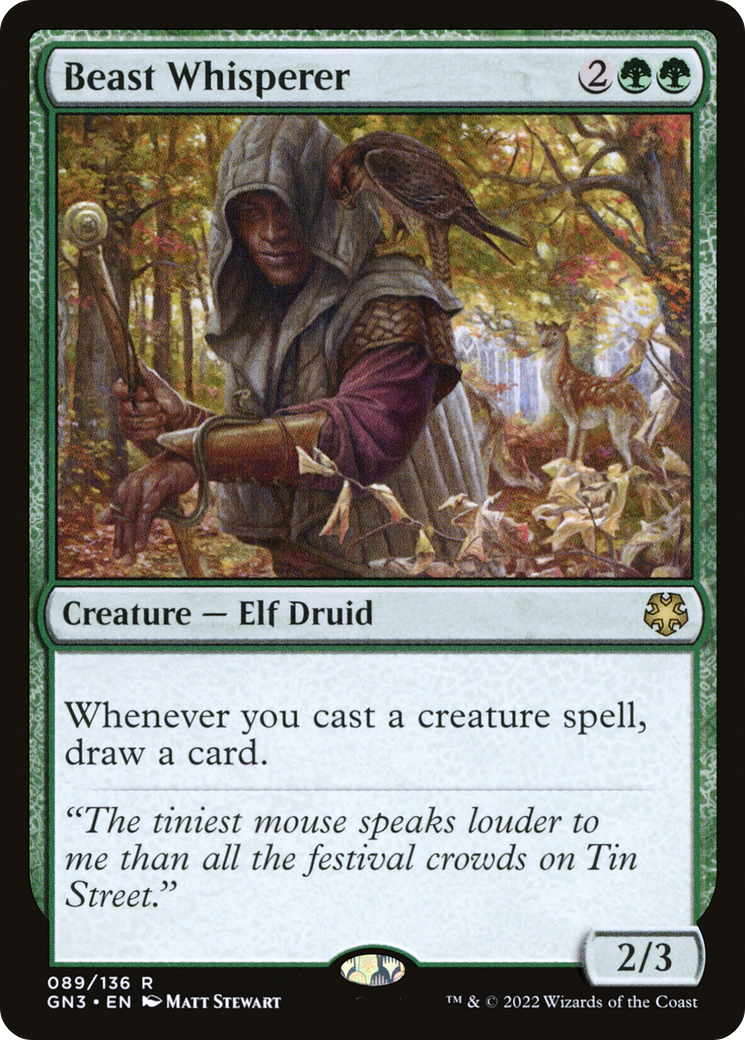 Beast Whisperer (GN3-089) [Misc] Game Night: Free-for-All MTG Single Wizards of the Coast