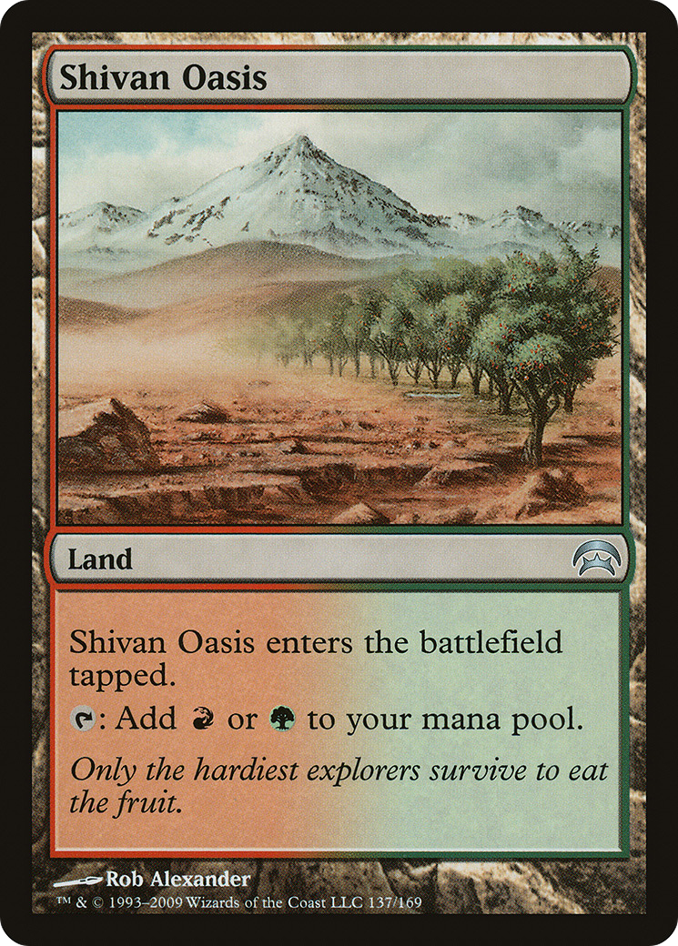 Shivan Oasis (HOP-137) [Misc] Planechase MTG Single Wizards of the Coast