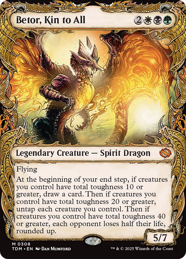 Betor, Kin to All (TDM-308) [Tarkir: Dragonstorm] (Showcase) Foil MTG Single Wizards of the Coast