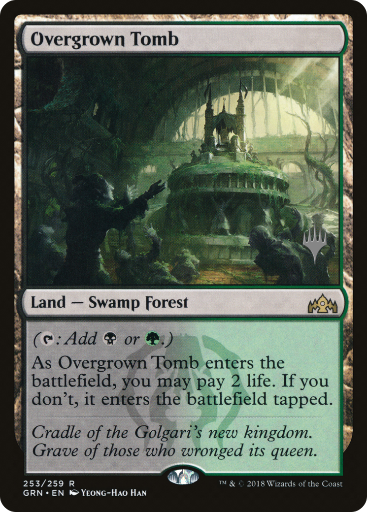 Overgrown Tomb (PPELD-253) [Guilds of Ravnica Promos] MTG Single Wizards of the Coast