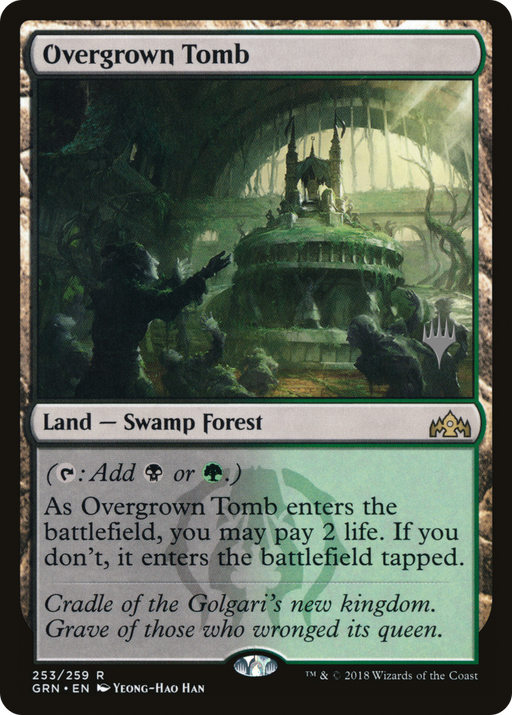 Overgrown Tomb (PPELD-253) [Guilds of Ravnica Promos] MTG Single Wizards of the Coast