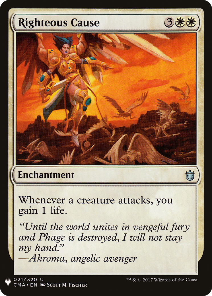 Righteous Cause (LIST-021) [Mystery Booster] The List MTG Single Wizards of the Coast