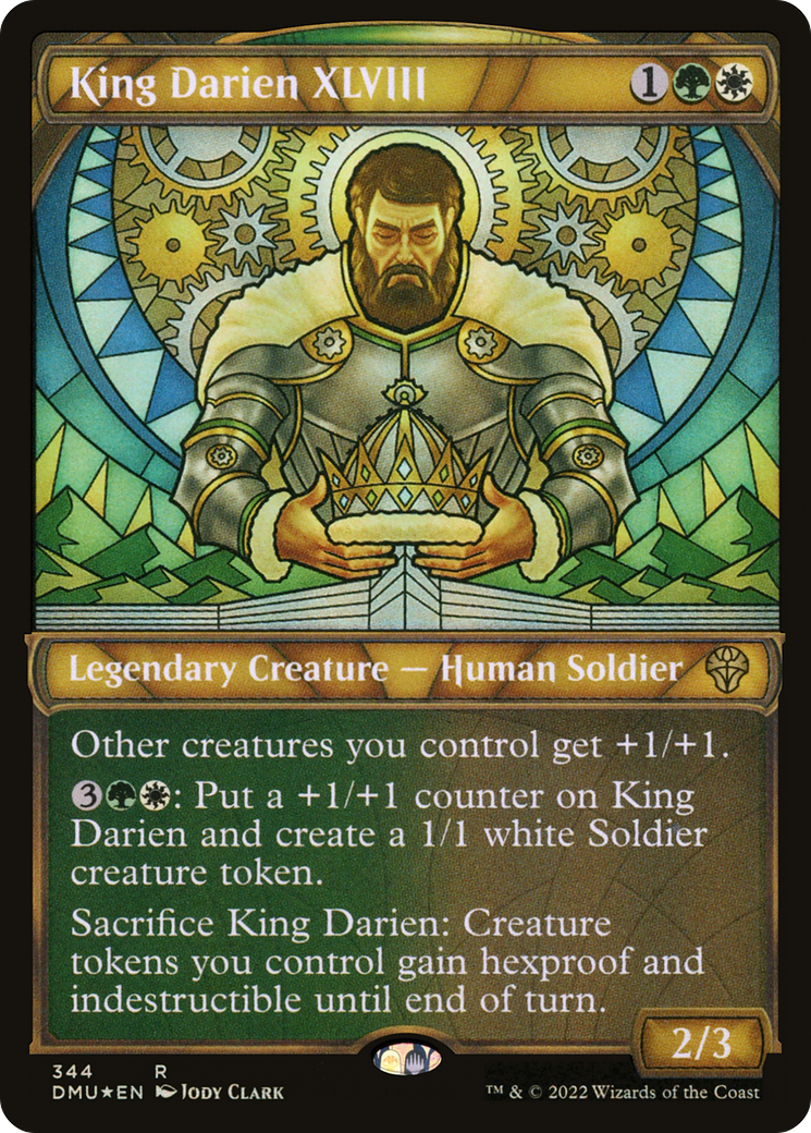 King Darien XLVIII (Textured Foil) (DMU-344) [Dominaria United] (Showcase) Foil MTG Single Wizards of the Coast