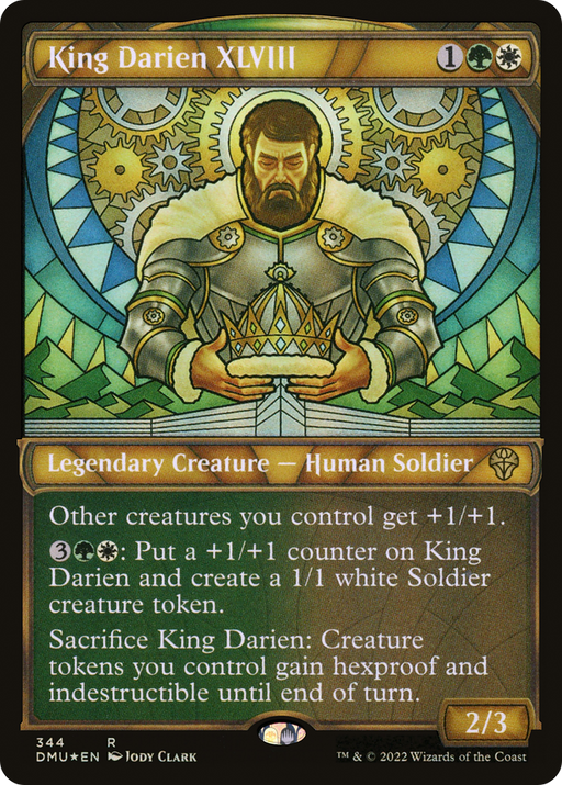 King Darien XLVIII (Textured Foil) (DMU-344) [Dominaria United] (Showcase) Foil MTG Single Wizards of the Coast