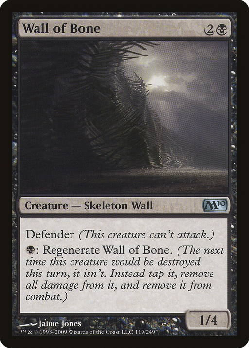 Wall of Bone (M10-119) [Magic 2010] Foil MTG Single Wizards of the Coast