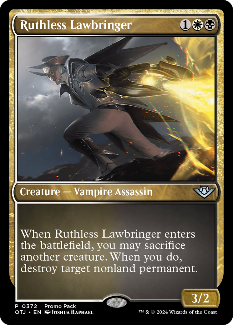 Ruthless Lawbringer (PPOTJ-372) [Outlaws of Thunder Junction] MTG Single Wizards of the Coast