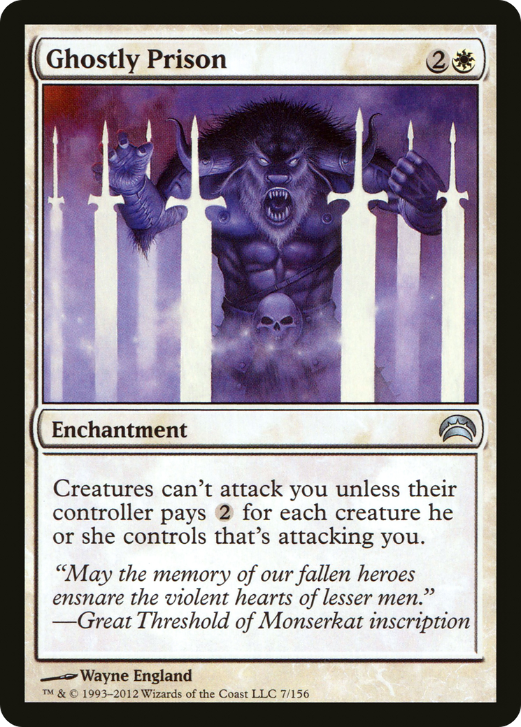 Ghostly Prison (PC2-007) [Misc] Planechase 2012 MTG Single Wizards of the Coast
