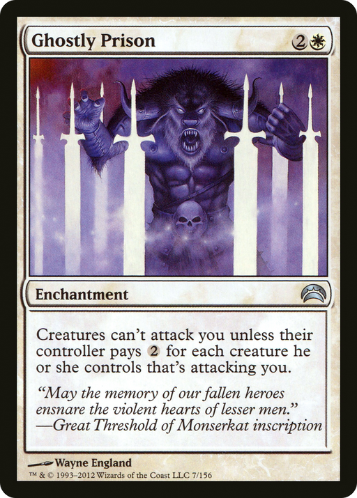 Ghostly Prison (PC2-007) [Misc] Planechase 2012 Foil MTG Single Wizards of the Coast