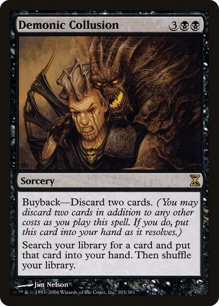 Demonic Collusion (TSP-103) [Time Spiral] MTG Single Wizards of the Coast