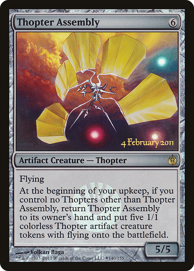Thopter Assembly (LARP-140) [Mirrodin Besieged Promos] Foil MTG Single Wizards of the Coast