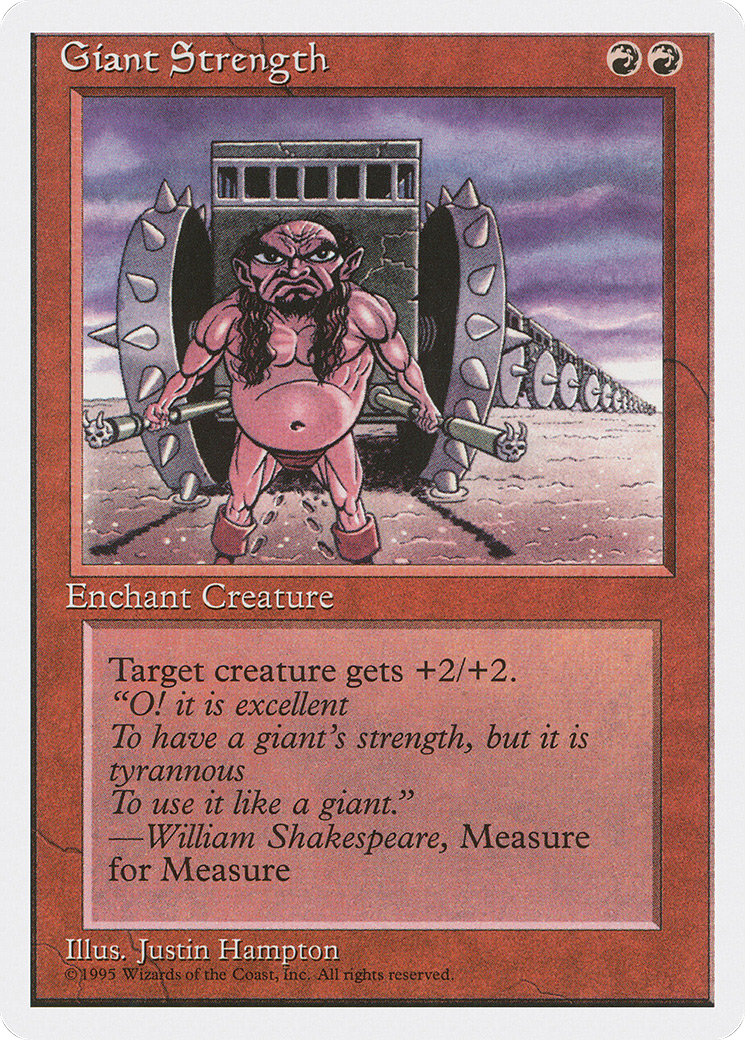 Giant Strength (4ED-196) [Fourth Edition] MTG Single Wizards of the Coast